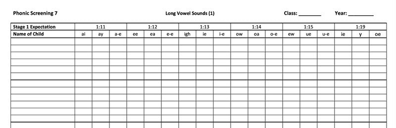 Phonic Screening